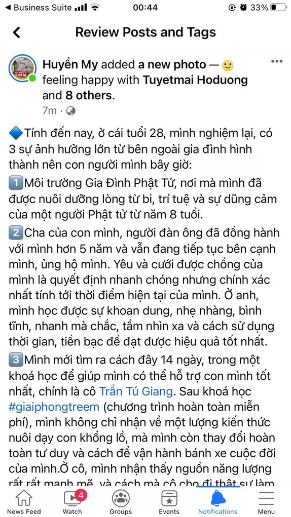 Phản hồi của phụ huynh