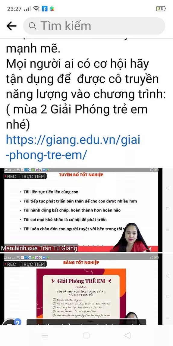 Phản hồi của phụ huynh